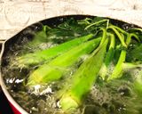 モロヘイヤと三種のネバネバベースパスタ作り方1写真