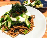 モロヘイヤと三種のネバネバベースパスタ作り方5写真