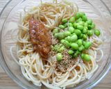 梅 and 枝豆 * * パスタサラダ作り方2写真