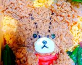 『くまのがっこう♪ジャッキー』そぼろ弁当作り方15写真