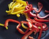 パプリカとエビのクミン風味作り方1写真