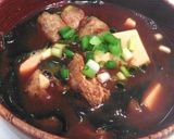豆腐とわかめと油揚げの味噌汁作り方4写真