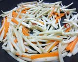 たっぷりツナと ごぼう の きんぴら作り方2写真