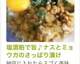 塩酒粕で旨♪ナスとミョウガのさっぱり漬け作り方5写真