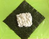 ⁑キャラ弁⁑卵焼きおにぎらず⁑ハチクマ⁑作り方2写真