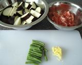 なすと豚肉の✿甘辛炒め作り方1写真