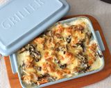 鶏肉とごぼうの味噌クリームグラタン作り方7写真