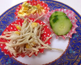 煮込みハンバーグと作り置きで簡単弁当作り方1写真