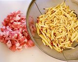 カリジュワッ♡さつま芋と豚肉の唐揚げ作り方1写真