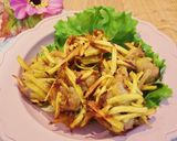 カリジュワッ♡さつま芋と豚肉の唐揚げ作り方4写真