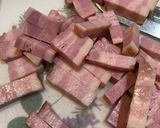 簡単おつまみバル＊ベーコンとブルーチーズ作り方1写真