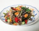 夏野菜と牛肉でそうめんチャンプルー作り方8写真