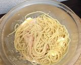 ボウル１つで！簡単！明太子クリームパスタ作り方3写真