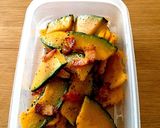 かぼちゃとベーコンの炒め物♡お弁当に♡作り方4写真