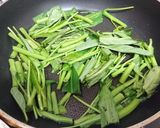 空芯菜とぷっくり厚揚げのオイスター炒め作り方3写真