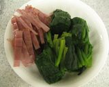 朝ごはん♬ほうれん草コーンスープグラタン作り方1写真