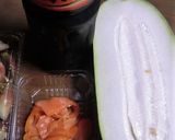 とうがんとスモークサーモンの麺つゆとろ煮作り方1写真