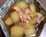 とうがんとスモークサーモンの麺つゆとろ煮作り方5写真