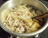 　豚肉と薄揚げの和風スープパスタ作り方6写真