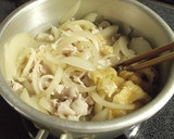 　豚肉と薄揚げの和風スープパスタ作り方6写真