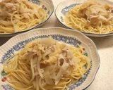 　豚肉と薄揚げの和風スープパスタ作り方8写真
