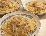 　豚肉と薄揚げの和風スープパスタ作り方8写真