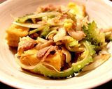 苦味を最小限に！ゴーヤチャンプルー作り方7写真
