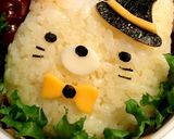 ハロウィンキャラ弁★すみっコぐらしねこ作り方4写真