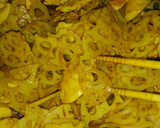 簡単♪焼肉のタレで＊鶏胸肉とれんこんの丼作り方13写真