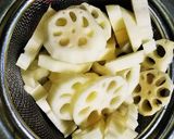 豚肉とれんこんのドレッシング炒め作り方1写真