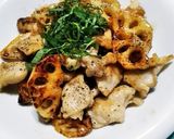 豚肉とれんこんのドレッシング炒め作り方5写真