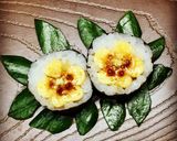 寿司型・模様巻き(パンジー2個・弁当用)作り方9写真
