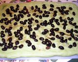 おせちの黒豆で★ＨＢで黒豆抹茶ロールパン作り方4写真