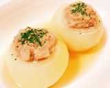 白だしで簡単♡玉ねぎまるごと和風ファルシ作り方5写真
