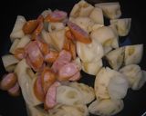 れんこんとソーセージの洋風炒め作り方3写真