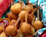 お豆腐ドーナツ生地★ミニアメリカンドッグ作り方9写真
