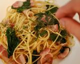 ほうれん草とベーコンの和風パスタ作り方6写真