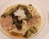 豚と茄子の温か冷涼うどん作り方6写真