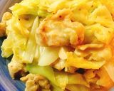 鳥もも肉とキャベツのマヨ粒マスタード炒め作り方4写真