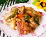 ♥鶏肉とたっぷり野菜の黒酢炒め♥作り方7写真