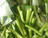 空芯菜のにんにく炒め作り方1写真