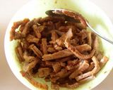 エバラ黄金のたれ煮豚で煮豚丼作り方1写真