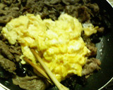 ✿牛肉と❀キクラゲ＆卵の✿中華風炒め作り方4写真