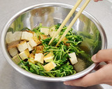 厚揚げと豆苗のさっぱりサラダ作り方5写真