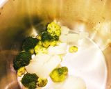 ♡離乳食初期♡ブロッコリー玉ねぎのパン粥作り方2写真