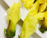 グルテンフリー！花オクラの米粉天ぷら作り方1写真