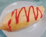 炊飯器で作ったチキンライスで オムライス作り方5写真