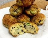あみエビと枝豆とひじきのポテトコロッケ作り方5写真