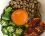 腸まで届くサラダチキン ネバネバ丼作り方3写真