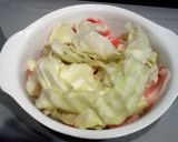 キャベツと豚しゃぶ肉のレンジ蒸し作り方3写真